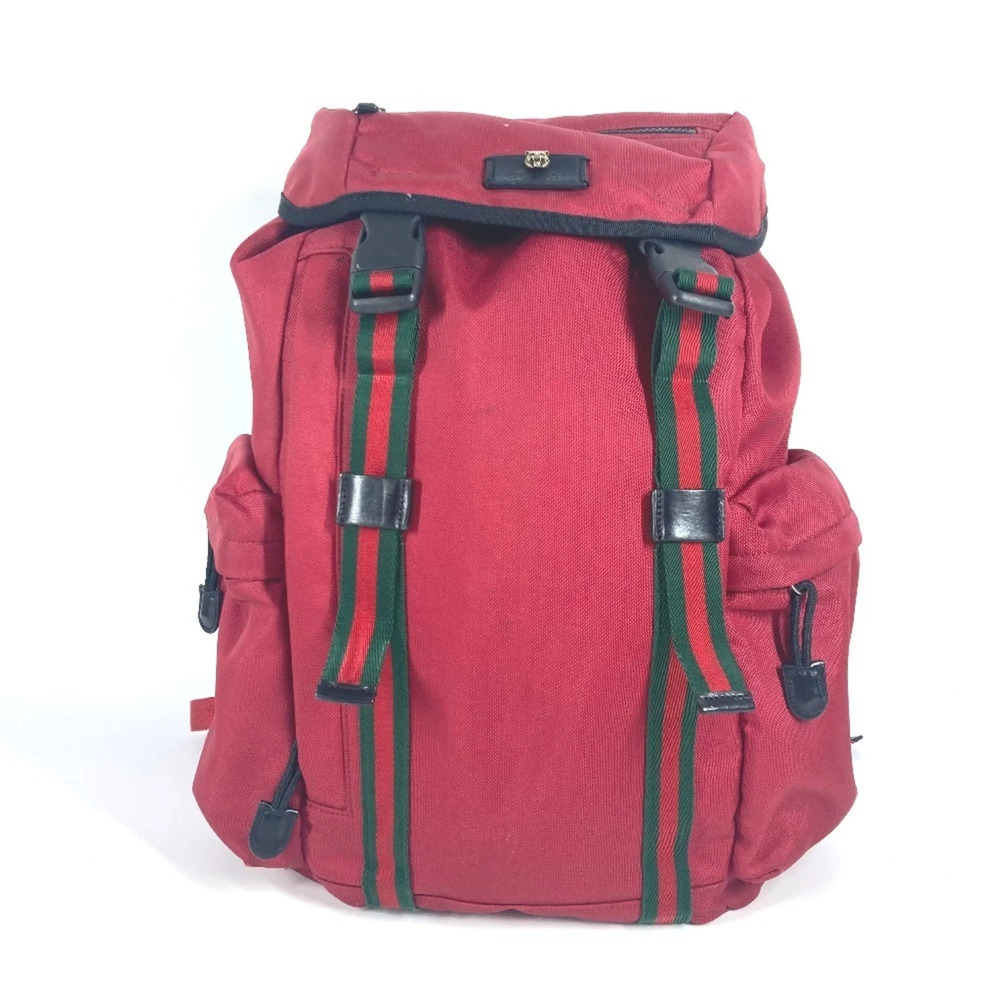 GUCCI Authentic Black Canvas Backpack
